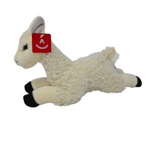 Aurora Handmade Plush Flopsie Llama Toy 12" Cream Soft Polyester Stuffed Animal